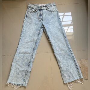 $245 IRO STRAIGHT LEG LIGHT WASH JEANS SIZE 26